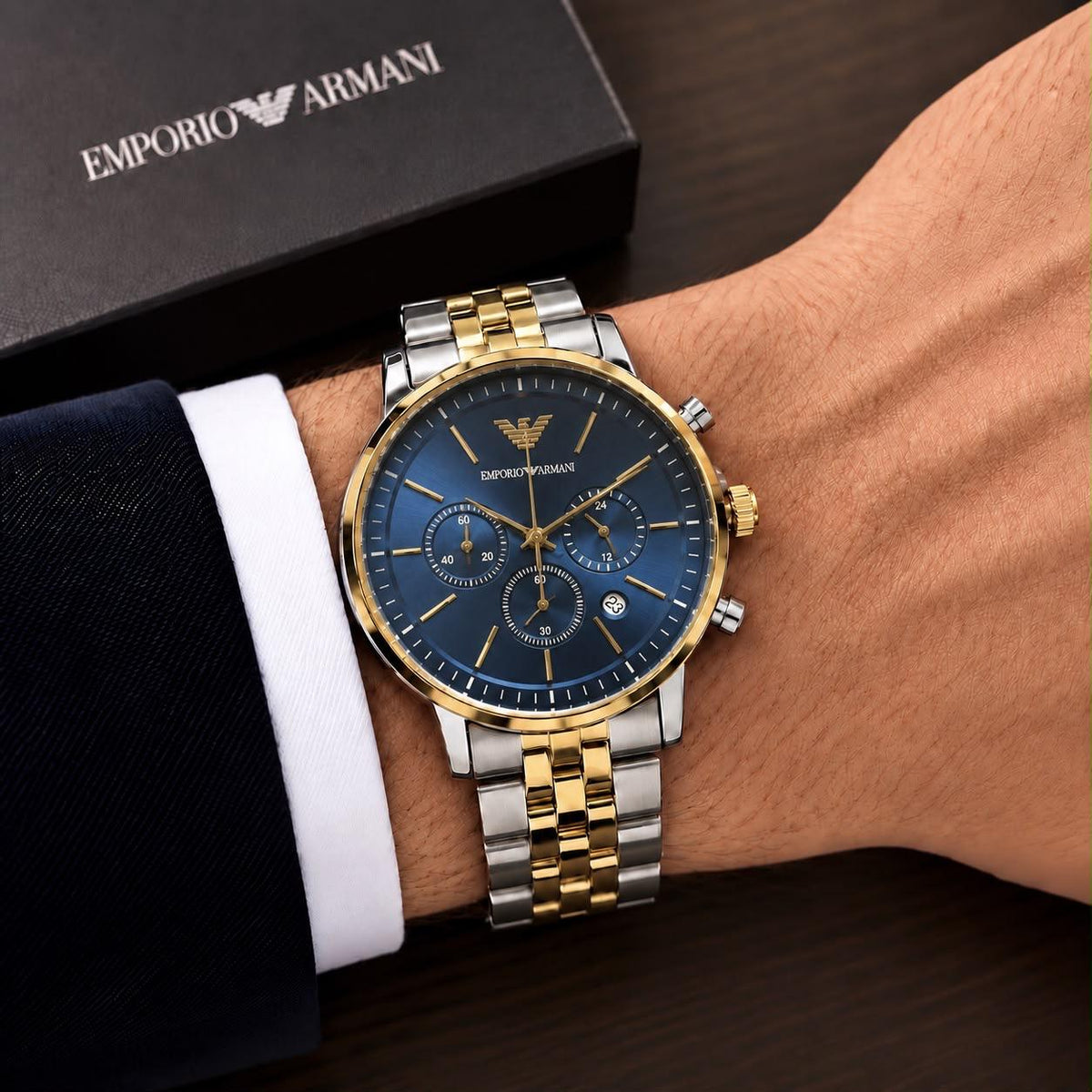 Men's Chronograph Stainless Steel Wrist Watch