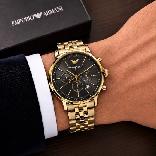 Men's Chronograph Stainless Steel Wrist Watch