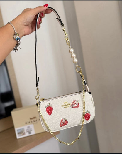 COACH Nolita 19 Strawberry Shoulder Bag — Replica