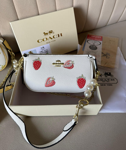 COACH Nolita 19 Strawberry Shoulder Bag — Replica