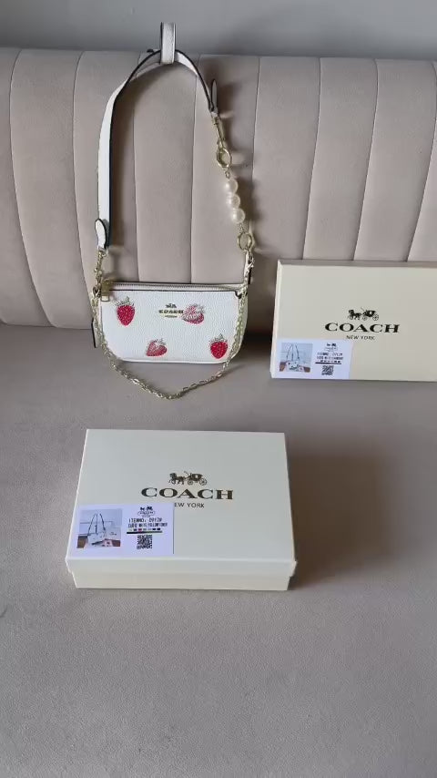 COACH Nolita 19 Strawberry Shoulder Bag — Replica
